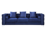 Acme - Bovasis Sofa W/5 Pillows LV00366 Blue Velvet