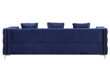 Bovasis Sofa W/5 Pillows LV00366 Blue Velvet | Acme | Home Elegance USA