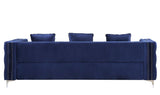 Acme - Bovasis Sofa W/5 Pillows LV00366 Blue Velvet