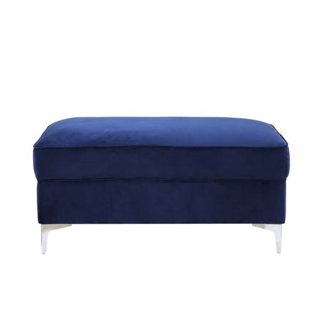 Acme - Bovasis Ottoman LV00367 Blue Velvet