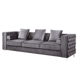 Bovasis Sofa W/5 Pillows LV00368 Gray Velvet | Acme | Home Elegance USA