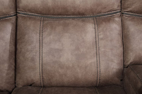 Acme - Dollum Motion Sectional Sofa LV00397 Two Tone Chocolate Velvet