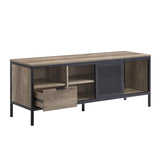 Acme - Nantan Tv Stand LV00404 Rustic Oak & Black Finish