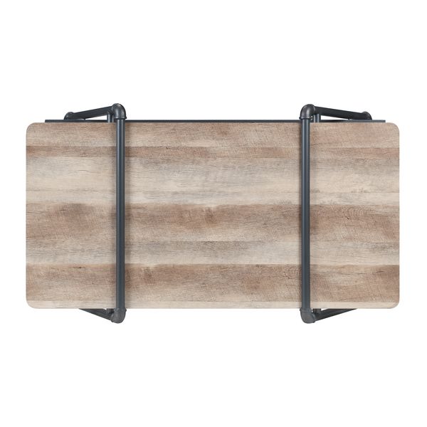 Acme - Brantley Coffee Table LV00430 Oak & Sandy Gray Finish