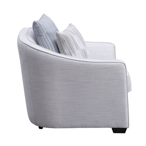 Acme - Mahler II Chair W/2 Pillows LV00487 Beige Linen