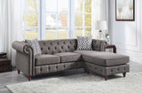 Acme - Waldina Reversible Sectional Sofa LV00499 Brown Fabric