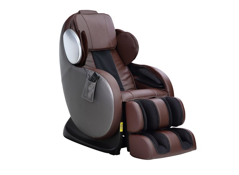 Acme - Pacari Massage Chair LV00569 Chocolate Synthetic Leather