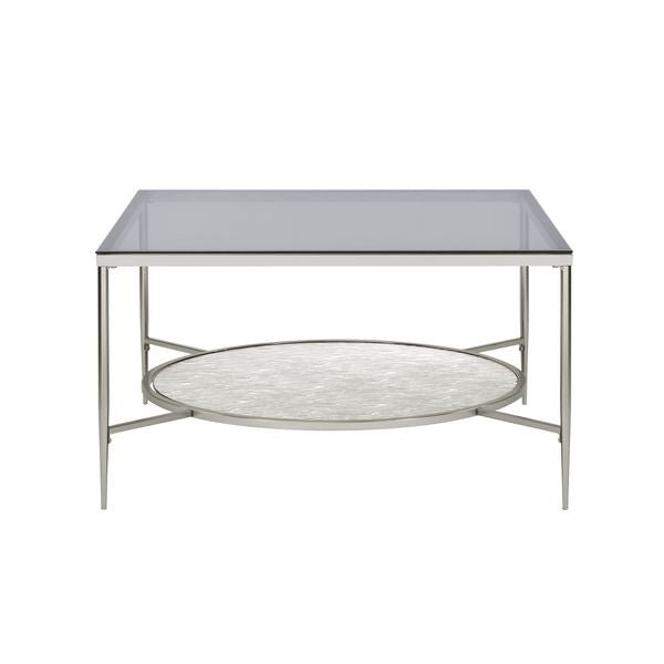 Adelrik Coffee Table LV00574 Glass & Chrome Finish | Acme - LV00574 - Home Elegance USA - 2