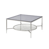 Adelrik Coffee Table LV00574 Glass & Chrome Finish | Acme - LV00574 - Home Elegance USA - 1