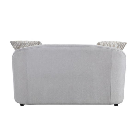 Acme - Mahler Loveseat W/4 Pillows LV00579 Beige Linen