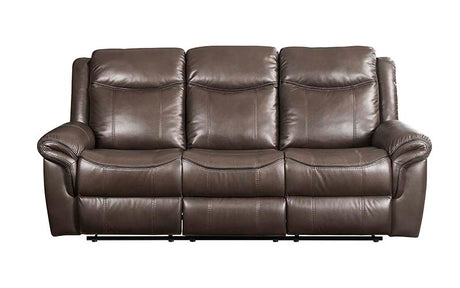 Acme - Lydia Motion Sofa W/USB LV00654 Brown Leather Aire