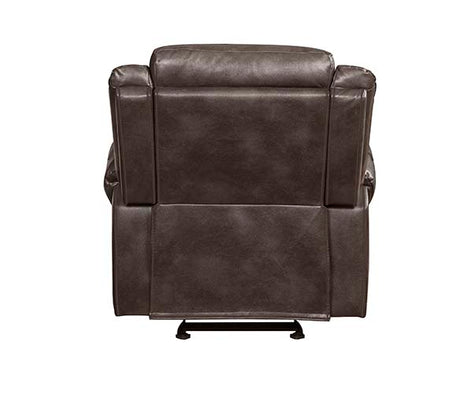 Acme - Lydia Motion Glider Recliner LV00656 Brown Leather Aire