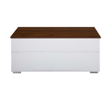 Acme - Raeden Coffee Table W/Lift Top LV00788 White & Walnut Finish