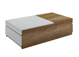 Acme - Aafje Coffee Table LV00797 Oak & White Finish