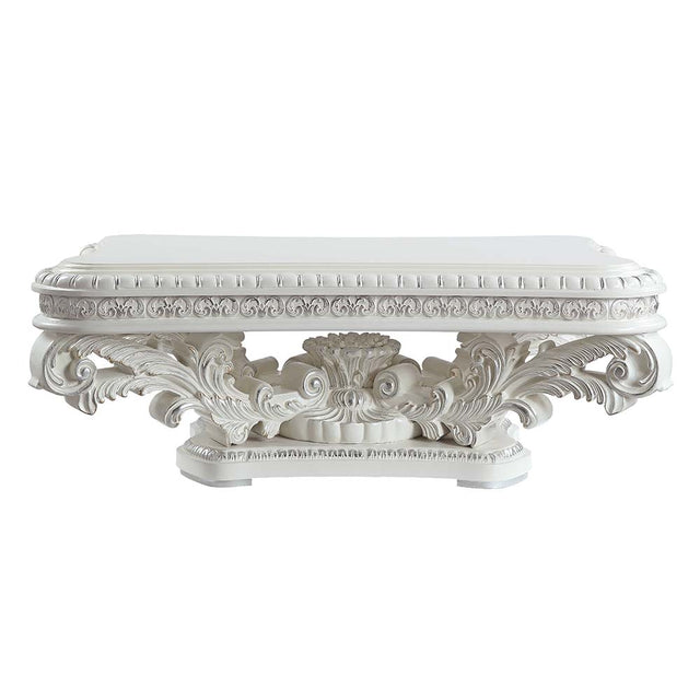 Acme - Vanaheim Coffee Table LV00800 Antique White Finish