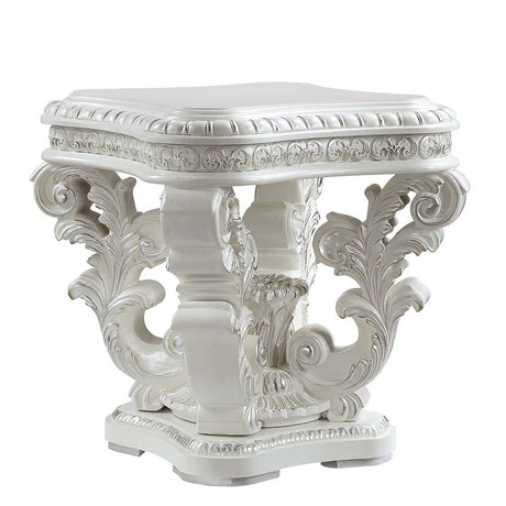 Acme - Vanaheim End Table LV00801 Antique White Finish