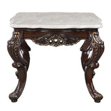Acme - Benbek End Table LV00813 Marble & Antique Oak Finish