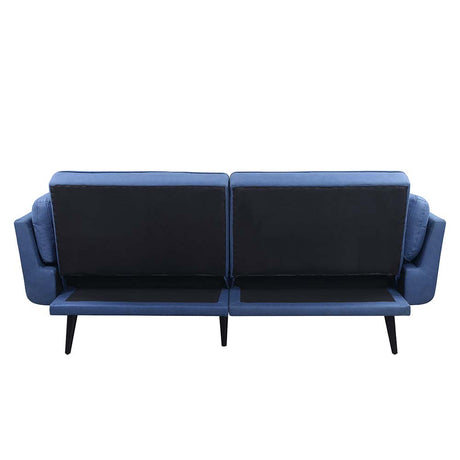 Acme - Nafisa Adjustable Sofa & Ottoman LV00823 Blue Fabric