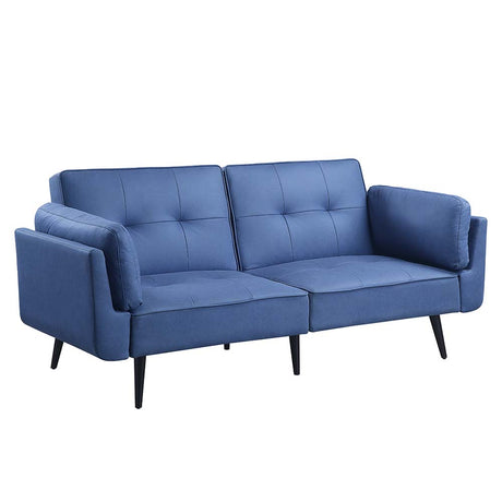 Acme - Nafisa Adjustable Sofa & Ottoman LV00823 Blue Fabric