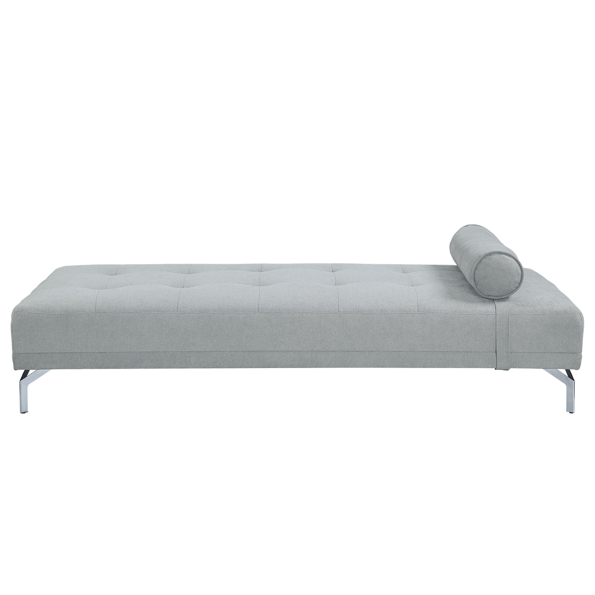 Acme - Quenti Sofa Bed W/Pillow LV00826 Gray Melange Velvet