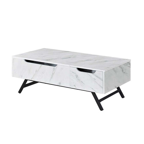 Acme - Throm Coffee Table W/Lift Top LV00830 White Finish