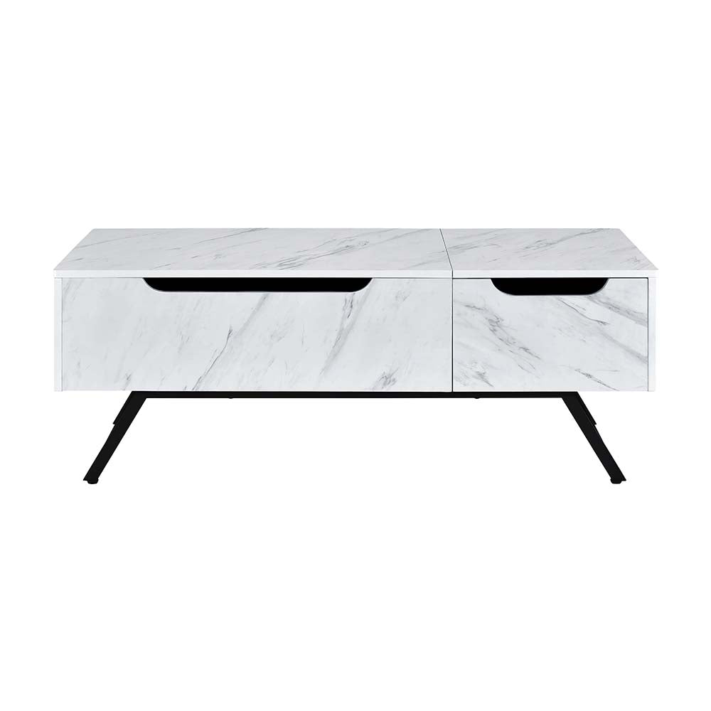 Acme - Throm Coffee Table W/Lift Top LV00830 White Finish