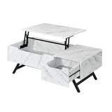 Acme - Throm Coffee Table W/Lift Top LV00830 White Finish