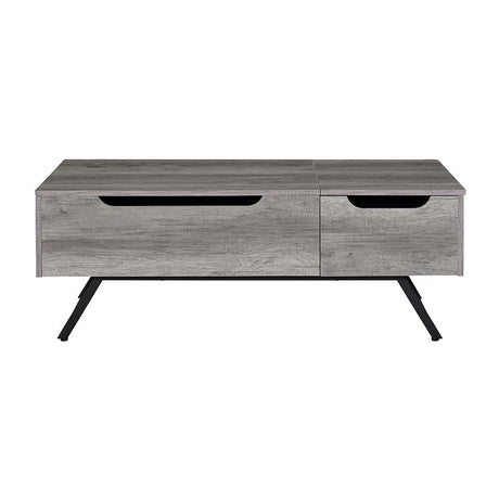 Acme - Throm Coffee Table W/Lift Top LV00832 Gray Oak Finish