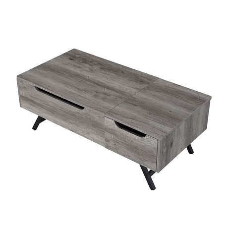 Acme - Throm Coffee Table W/Lift Top LV00832 Gray Oak Finish