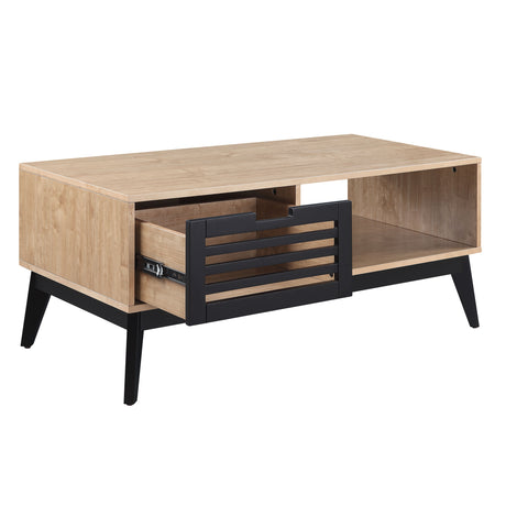 Acme - Gamaliel Coffee Table LV00859 Oak & Espresso Finish