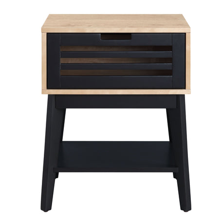 Acme - Gamaliel End Table LV00860 Oak & Espresso Finish