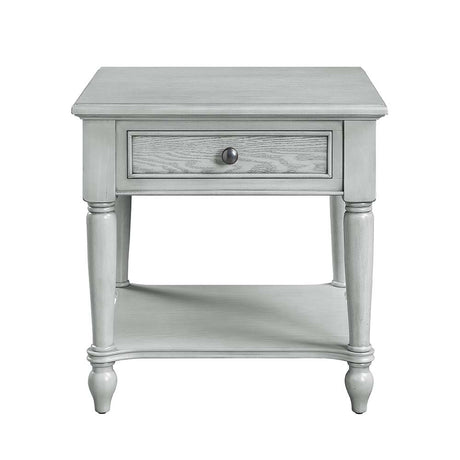 Acme - Ramiro End Table LV00890 Rustic Gray Finish