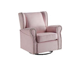 Acme - Tamaki Swivel Chair W/Glider LV00923 Pink Fabric