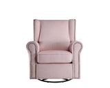 Acme - Tamaki Swivel Chair W/Glider LV00923 Pink Fabric