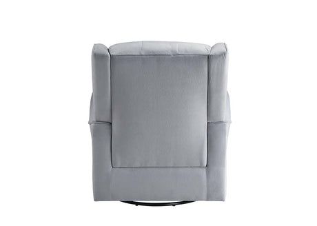 Acme - Zeger Swivel Chair W/Glider LV00924 Gray Fabric