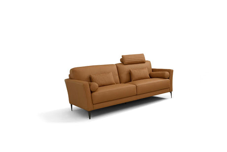 Acme - Tussio Sofa W/5 Pillows LV00943 Saddle Tan Leather