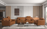 Acme - Tussio Sofa W/5 Pillows LV00943 Saddle Tan Leather