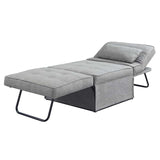 Bandit Adjustable Sofa W/Pillow LV01017 Gray Fabric | Acme - LV01017 - Home Elegance USA - 2