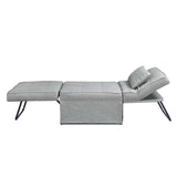 Bandit Adjustable Sofa W/Pillow LV01017 Gray Fabric | Acme | Home Elegance USA