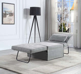 Bandit Adjustable Sofa W/Pillow LV01017 Gray Fabric | Acme | Home Elegance USA