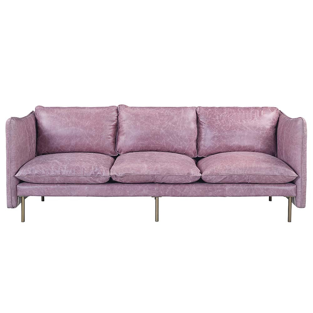 Acme - Metis Sofa LV01018 Wisteria Top Grain Leather