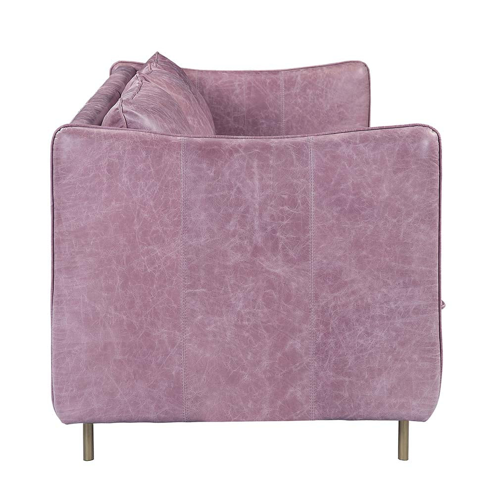 Acme - Metis Sofa LV01018 Wisteria Top Grain Leather