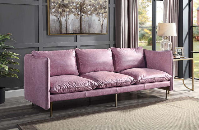 Acme - Metis Sofa LV01018 Wisteria Top Grain Leather