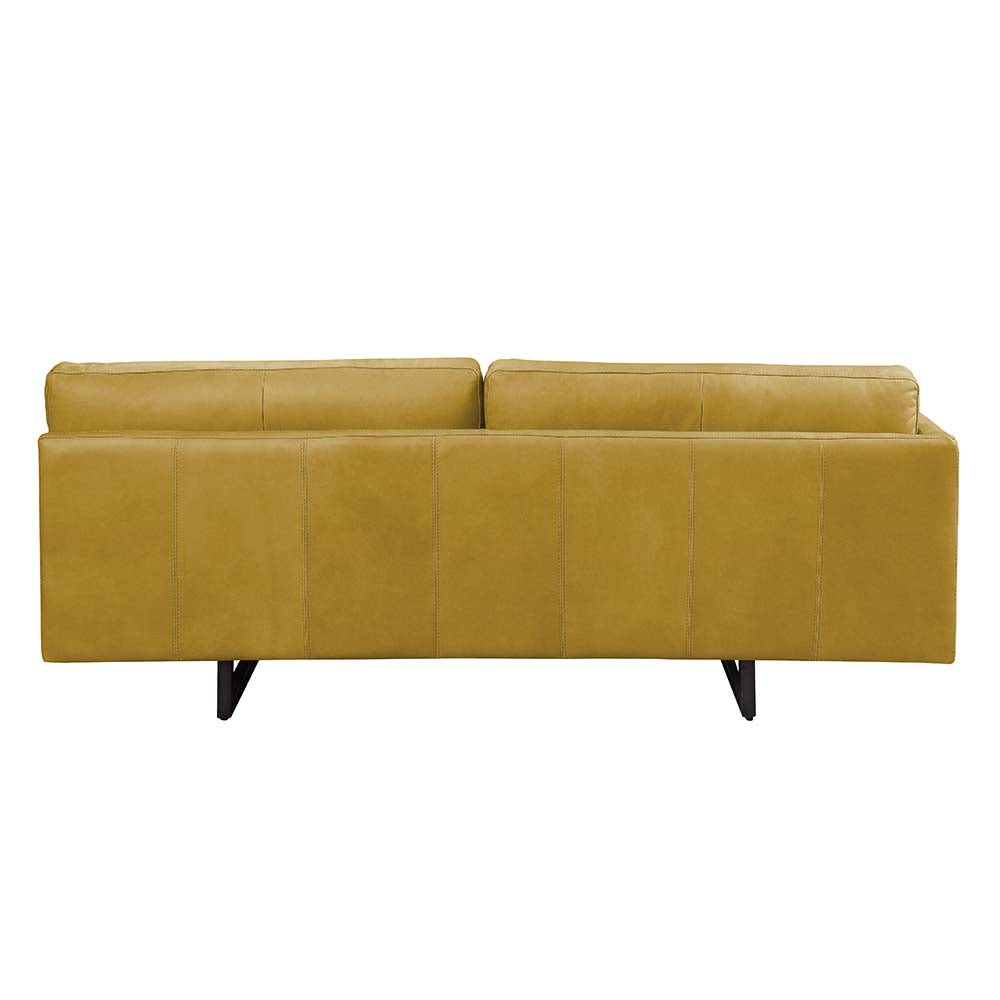 Acme - Radia Sofa W/Pillow LV01022 Turmeric Top Grain Leather