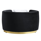 Acme - Achelle Chair W/Pillow LV01047 Black Velvet