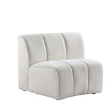 Acme - Felicia Modular Chair LV01067 Beige Velvet