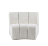 Acme - Felicia Modular Chair LV01067 Beige Velvet