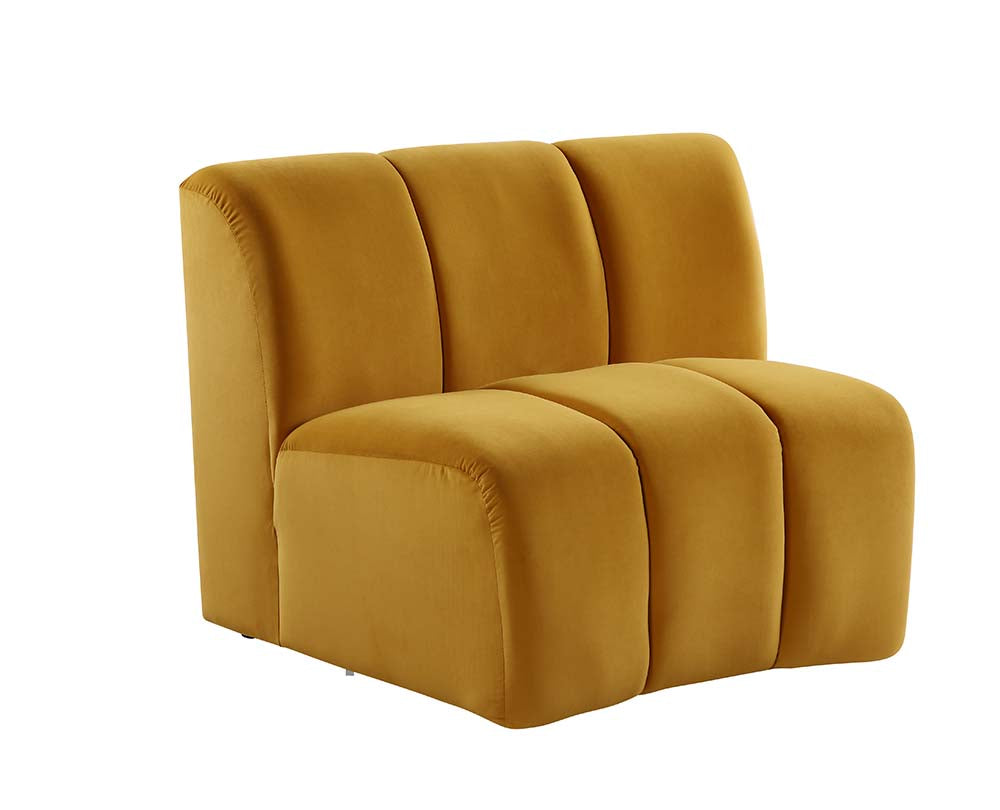 Acme - Felicia Modular Chair LV01068 Yellow Velvet