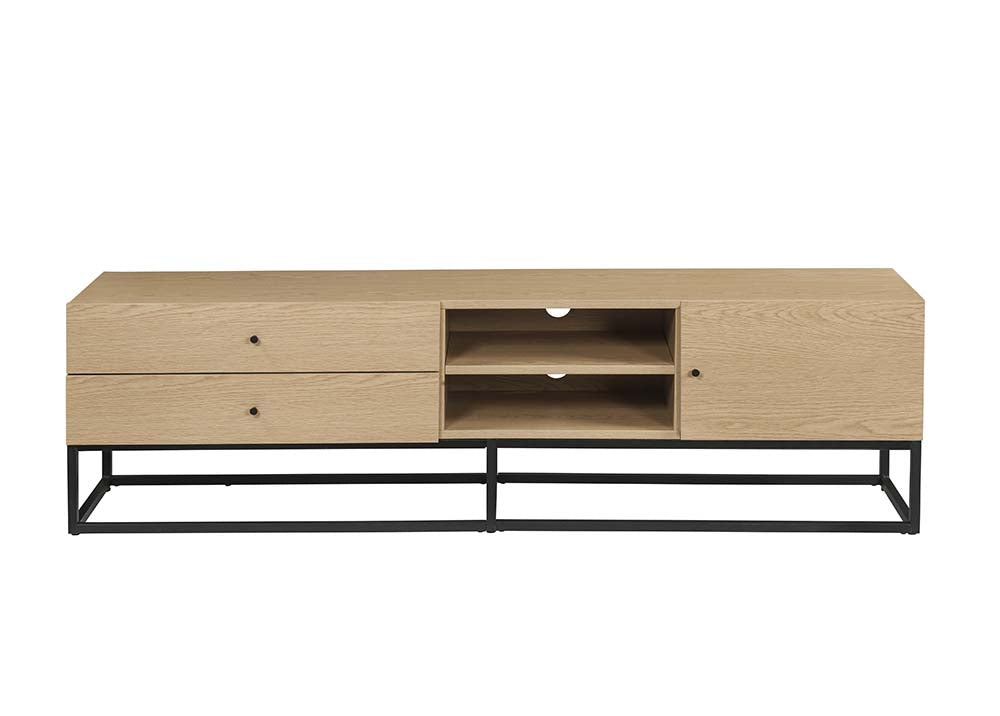 Acme - Isha Tv Stand LV01075 Oak Finish