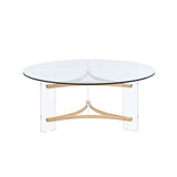 Acme - Sosi Coffee Table LV01083 Gold Finish